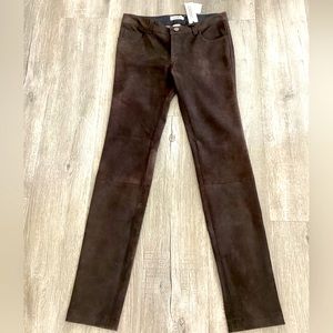 Sophisticated Classic L’AGENCE NEW!💯 LEATHER,5 pocket,straight leg,stretch jeans